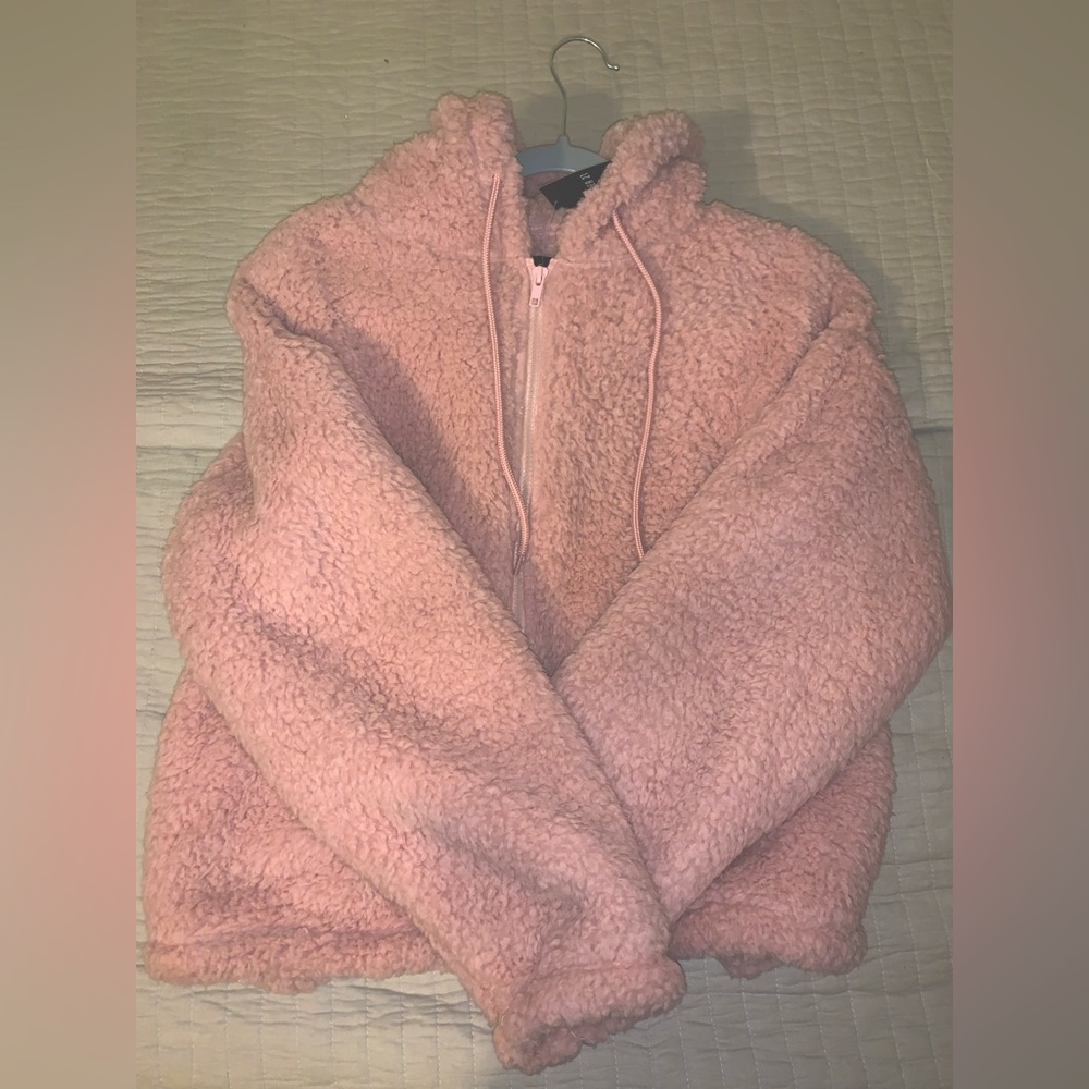 Fuzzy Pink Sweater